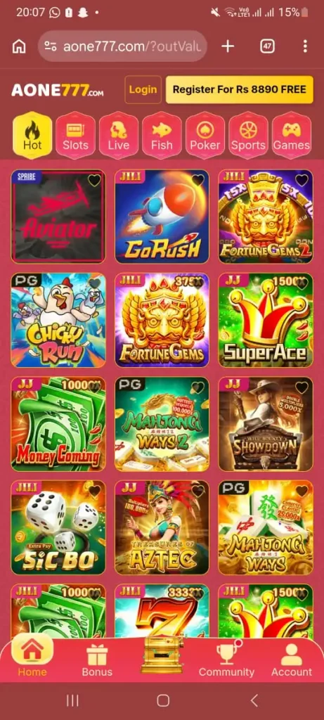 Aone777 Game